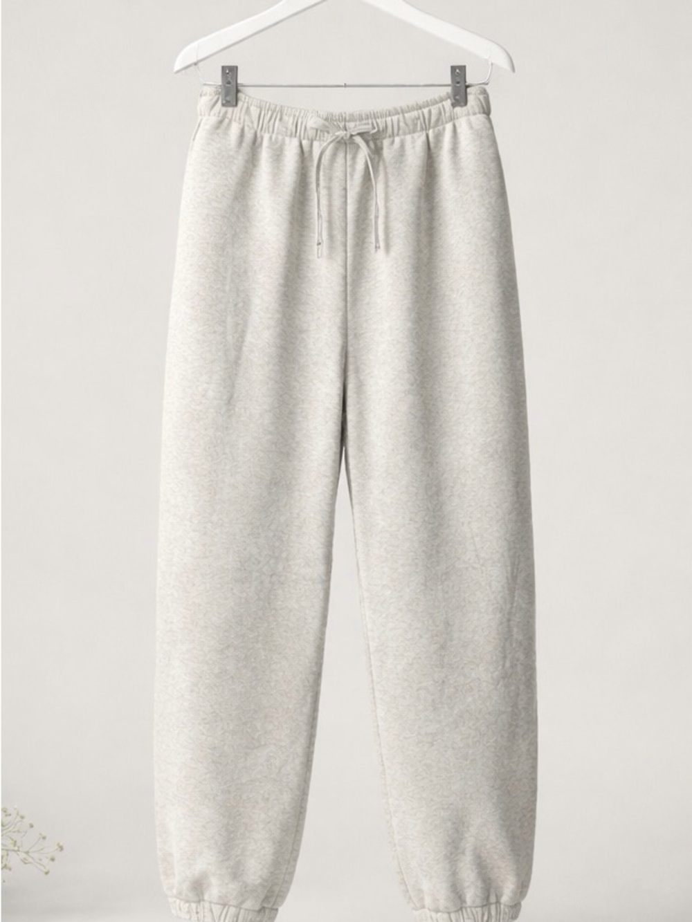 American Eagle Outfitters Heather Light Gray Drawstring Sweatpants